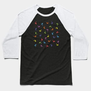 A Rainbow of Flamingos Baseball T-Shirt